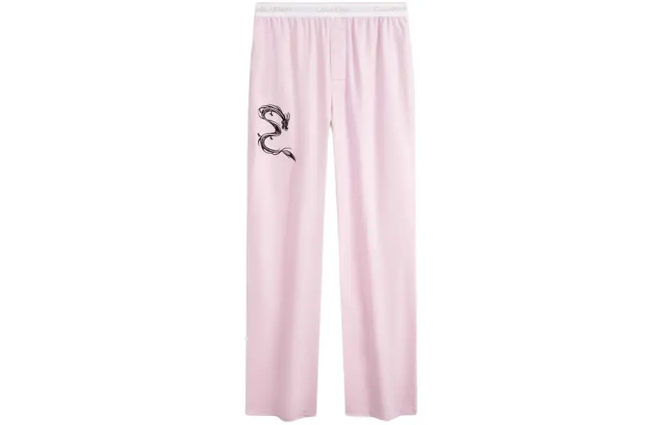 CALVIN KLEIN Pajama Pants Women's Velvet Pink