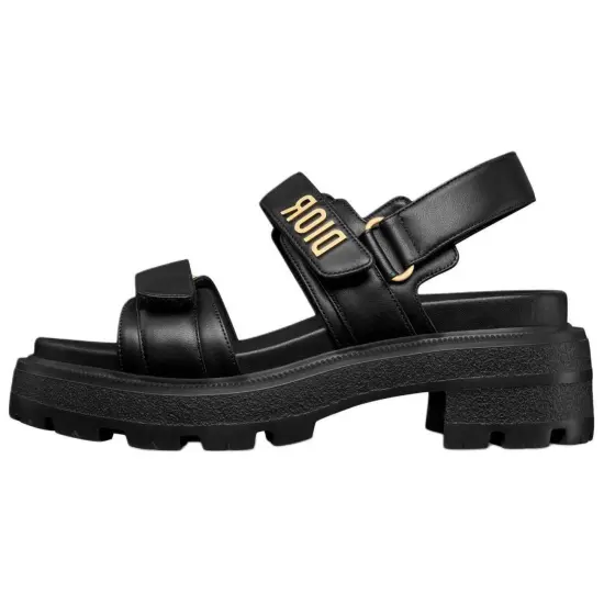 DIOR DiorAct Beach Sandals Women's Black