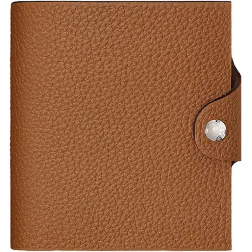 HERMES Ulysse Togo Calfskin Storage Bag Accessory Mini Unisex 37 Gold