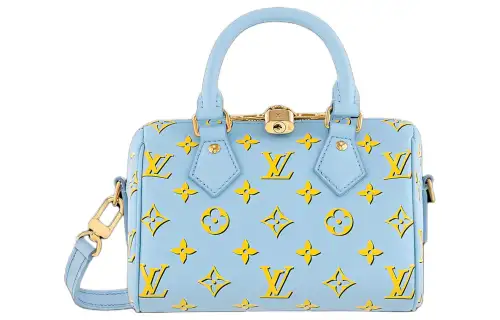 LOUIS VUITTON Speedy Bandouliere 20 Baby Blue