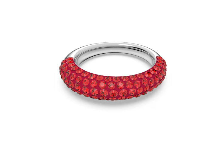 Swarovski Swarovski, stone inlay, red ring