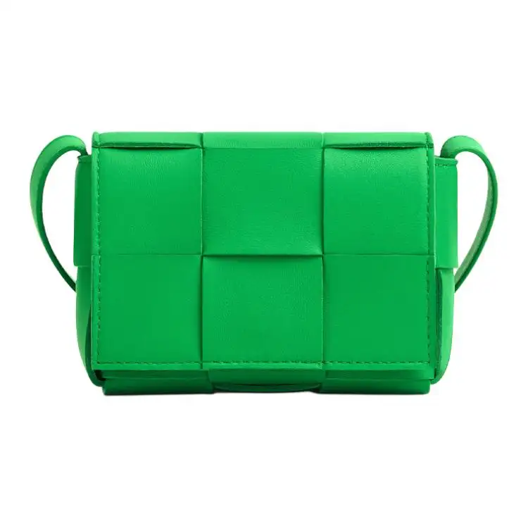 Bottega Veneta CASSETTE Sheepskin Tofu Bag, Crossbody Bag, Shoulder Bag Mini Women's Parrot Green