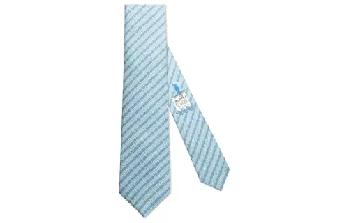 HERMES Ties Men's Sky Blue