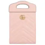 GUCCI GG Marmont Leather Crossbody One Shoulder Handbag Mini Women's Pink
