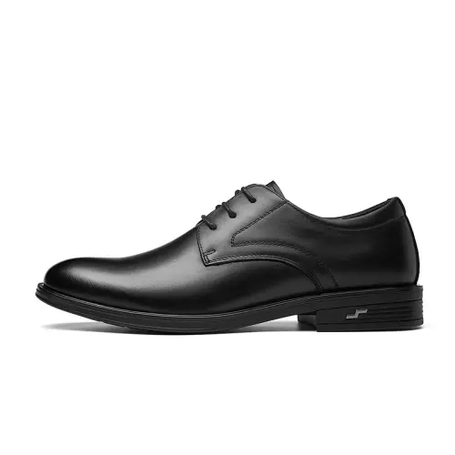 CARTELO Cardile crocodile leather, simple British style, low-key luxury, fashionable business, comfortable, breathable and versatile, formal leather shoes, men's black