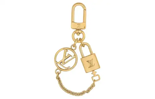 LOUIS VUITTON Keychains Unisex Gold