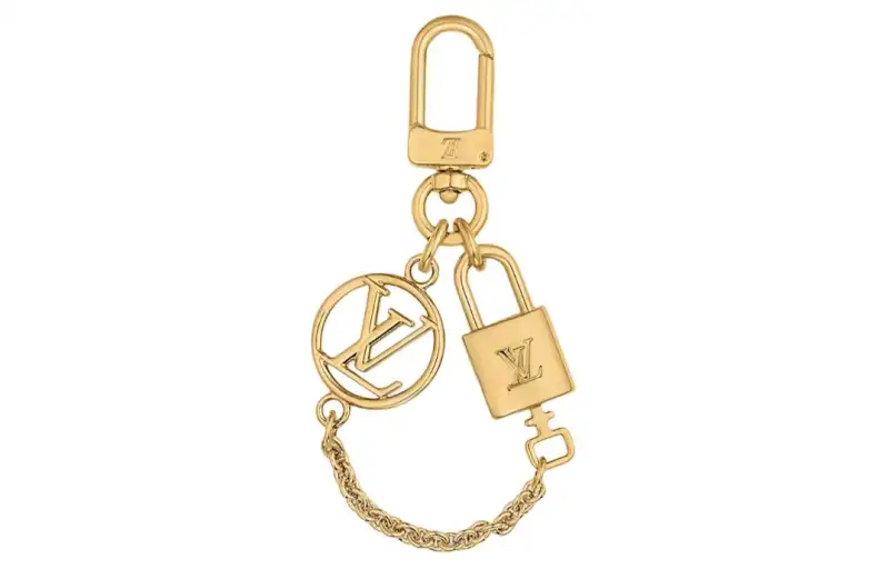 LOUIS VUITTON Keychains Unisex Gold