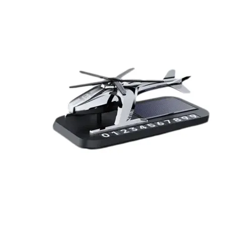 Creative perfume solar-powered, helicopter, rotating airplane, electric car for car, telephone, perfumed decorations, universal metal aromatherapy for auto, light luxury style, long-term effect, material