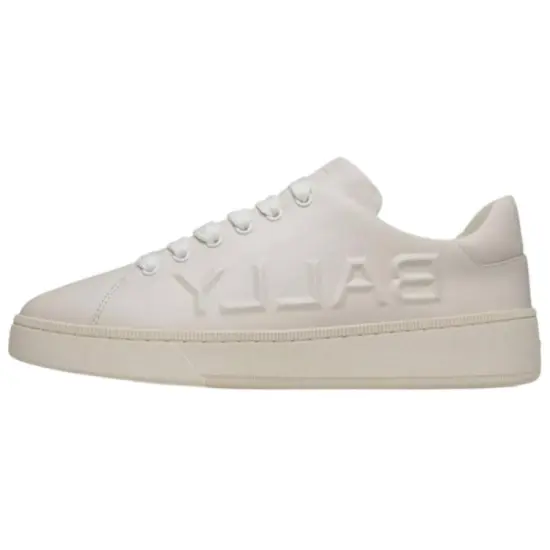 BALLY Raise Logo embossed Leather Trainers