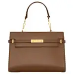SAINT LAURENT Calfskin One Shoulder Handbag Women's Brown