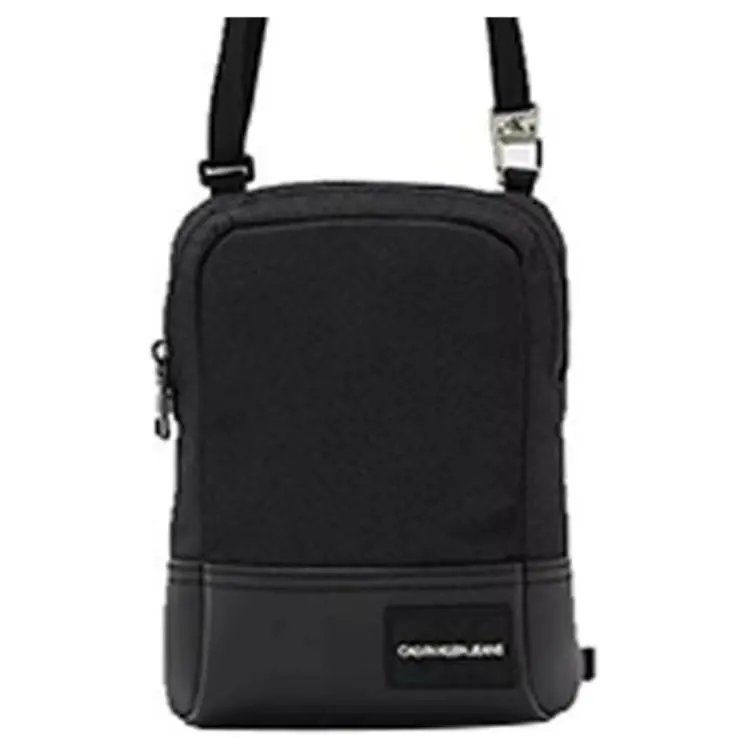 CALVIN KLEIN Polyester Messenger Bag, Crossbody Bag, Shoulder Bag Men's Black