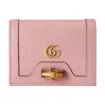 GUCCI Leather Wallet, Card Holder Regular Women's Light Pink