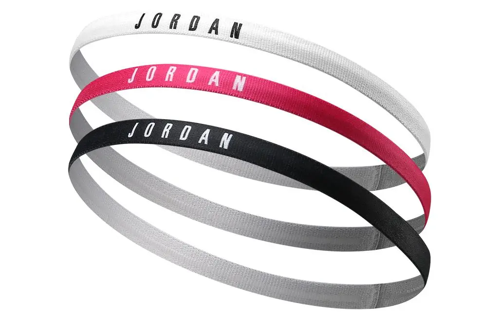 Nike Silicone Hair Bands Unisex Red White Black