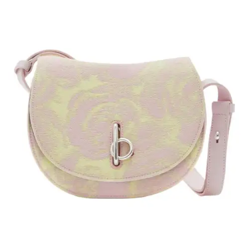 Burberry Wool Silk Shoulder Bag, Crossbody Bag Mini Women's Light Pink