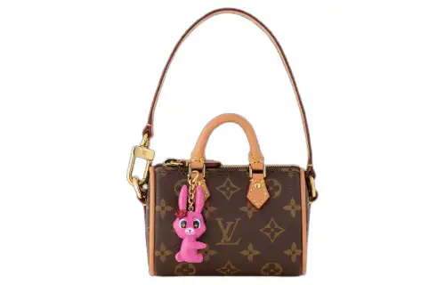 LOUIS VUITTON Sun Yitian Collaboration Speedy Canvas Pillow Bag, One Shoulder Handbag Small Women's Brown
