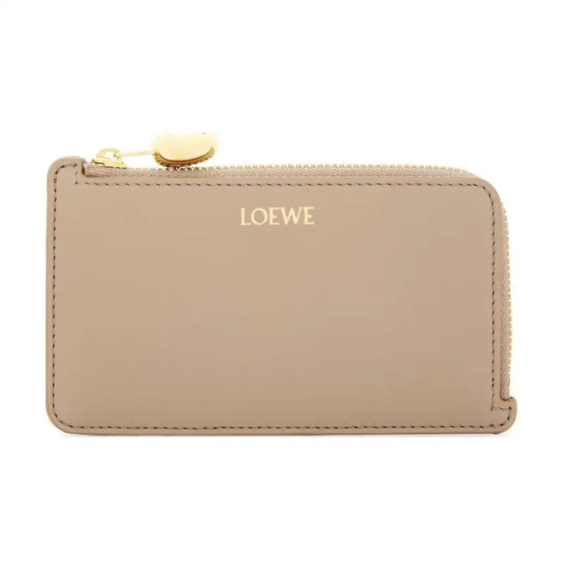 LOEWE Shiny Nappa Calfskin Card Holder Card Holder Women's Sand