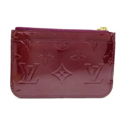 LOUIS VUITTON Vernis Leather Wallet Coin Purse Women's Violet