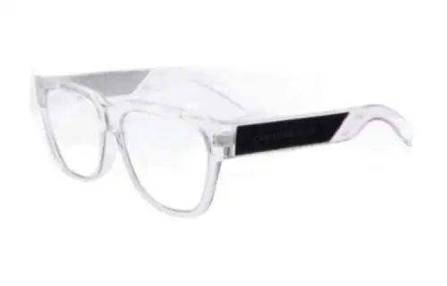 DIOR Square Eyeglass Frames Men's Transparent