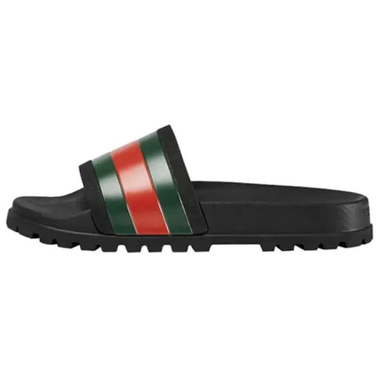GUCCI Web Slide Sandal Black