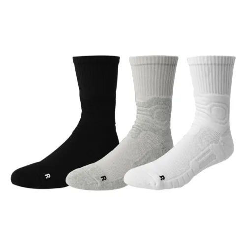 BKCXZICE Flying Diary Series Elite Practical Sports Socks Thickened Towel Bottom Tube Basketball Socks Same Model for Men and Women 3 Pairs