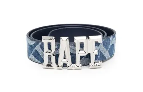 Bape Denim Monogram Belt