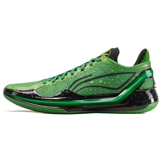 LINING Blade 4V2 Basketball Shoes Men Low-Top Grass Green/Celery Green