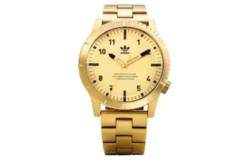 Adidas Originals Wrist Watches Quartz Movement Stainless Steel Strap 48*41.5mm Gold Dial Unisex