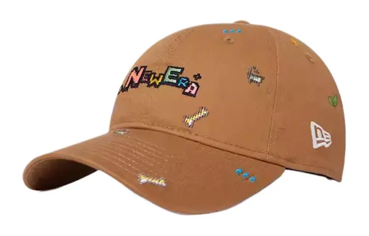 New Era Cotton Baseball Caps Unisex Brown