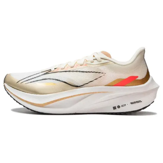 LINING Feidian 4 Challenger Running Shoes Women's Low-Top Ecru
