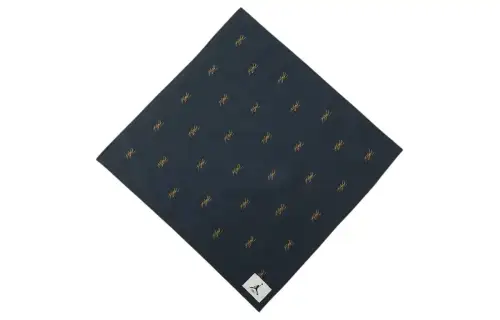 Jordan Printed Pattern Cotton Headwraps Unisex Black