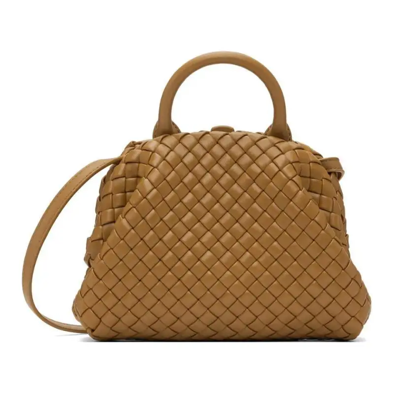 Bottega Veneta Sheepskin Shoulder Bag, Crossbody Bag, Handbag Mini Women's Brown