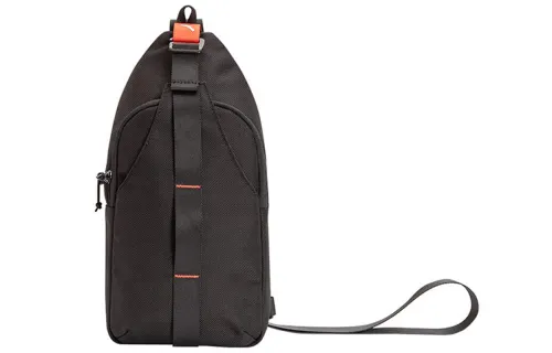 Anta Variety Training Collection Nylon Spell PU Sling Bag Unisex Basic Black
