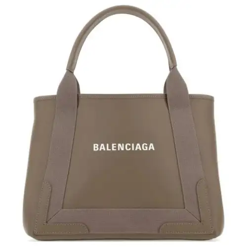 Balenciaga Smooth Calfskin With Fabric Combo Bag Handbag Small Women's Dove Gray