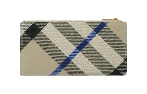 Burberry Pu Wallet Large Women's Moss Green