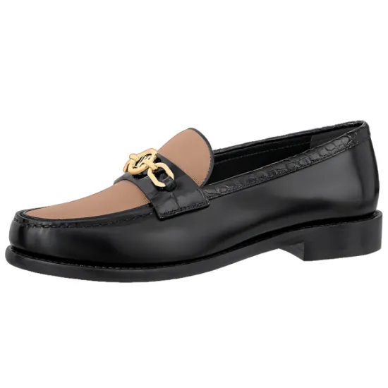 LOUIS VUITTON Lv Chess Loafers 'Black Brown' Women's