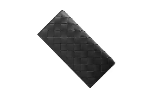 Bottega Veneta Calfskin Wallet Unisex Black