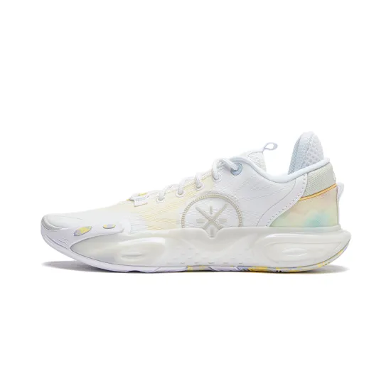 LINING All City 12 Basketball Shoes Men Low-Top Standard White