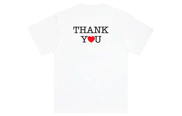 Унисекс футболка NOAH Thank You Core Logo Tee LogoT (белая) — фото 2