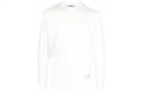 STONE ISLAND T Shirts Men's White Crew Neck Moderate