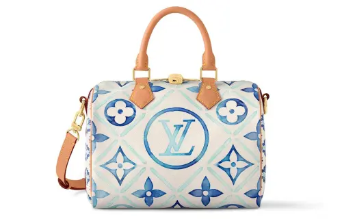 LOUIS VUITTON Speedy Bandouliere 25 Lagoon Blue