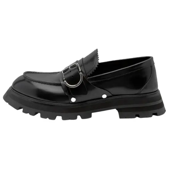 Alexander McQueen Buckle-Detailed Slip-On Loafers