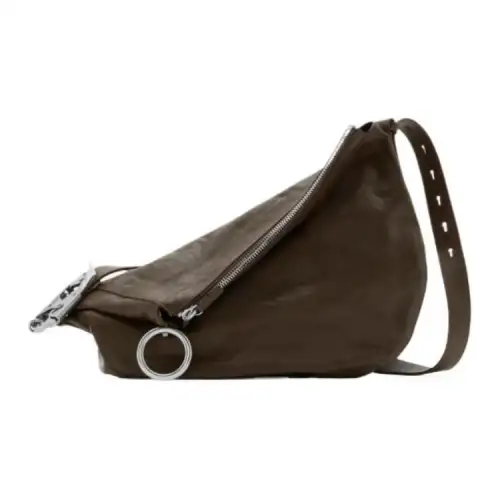 Burberry Calfskin Knight Bag, Crossbody Bag, Shoulder Bag Women's Army Green