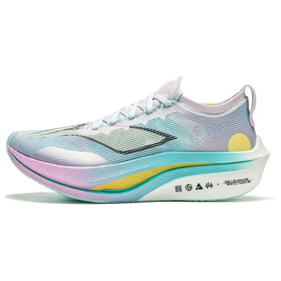 LINING Feidian 4 Elite Running Shoes Unisex Low-Top Light Mist Purple/Vero Rose Purple/Fluorescent Ice Blue