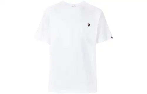 A BATHING APE ® Logo patch T shirt