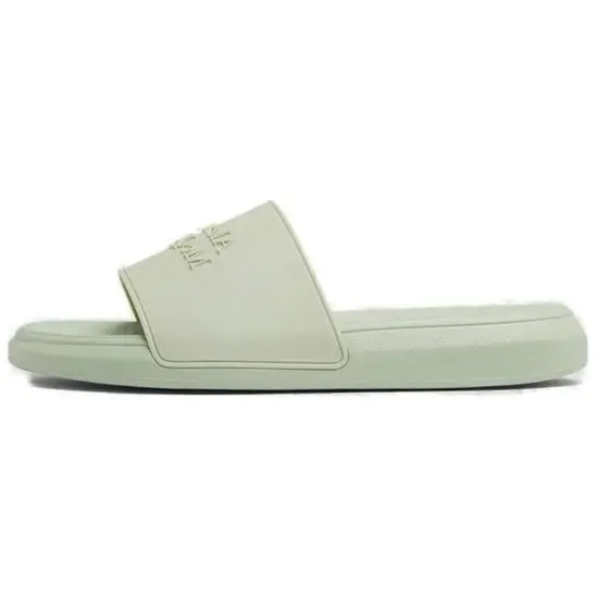 Alexander McQueen Logo Slides Green Women's