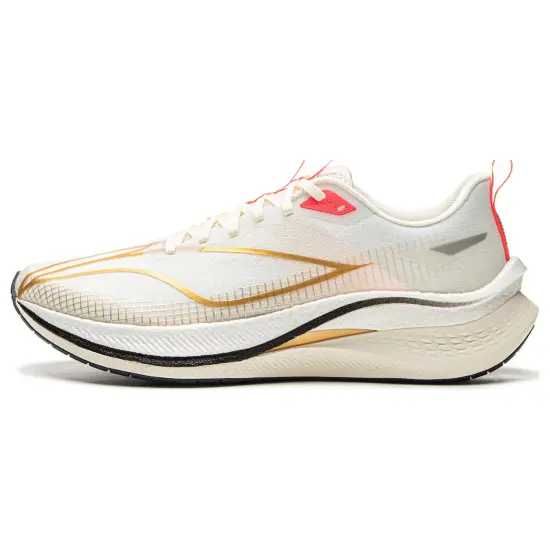 LINING Red Hare 7 Pro Running Shoes Men Low-Top Standard White/Traditional Style Gold