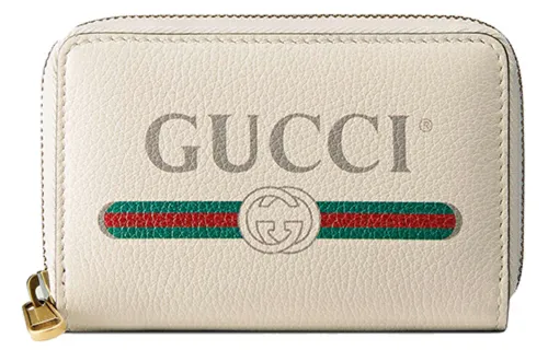 GUCCI Leather Wallet Unisex White
