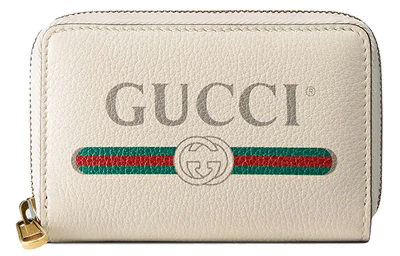 GUCCI Leather Wallet Unisex White