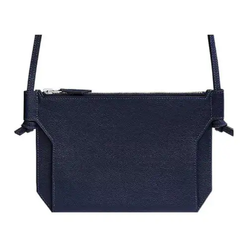 HERMES Ultrapla Evercolor Calfskin Shoulder Bag, Crossbody Bag Women's 2Z Bleu Nuit Midnight Blue