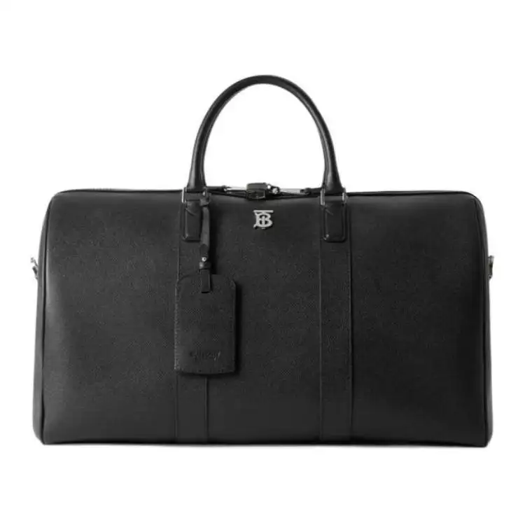 Burberry Calfskin Handbag, Shoulder Bag, Crossbody Bag, Travel Bag Men's Black